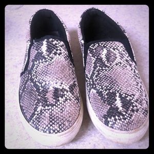 Snakeskin slip on Boutique sneakers